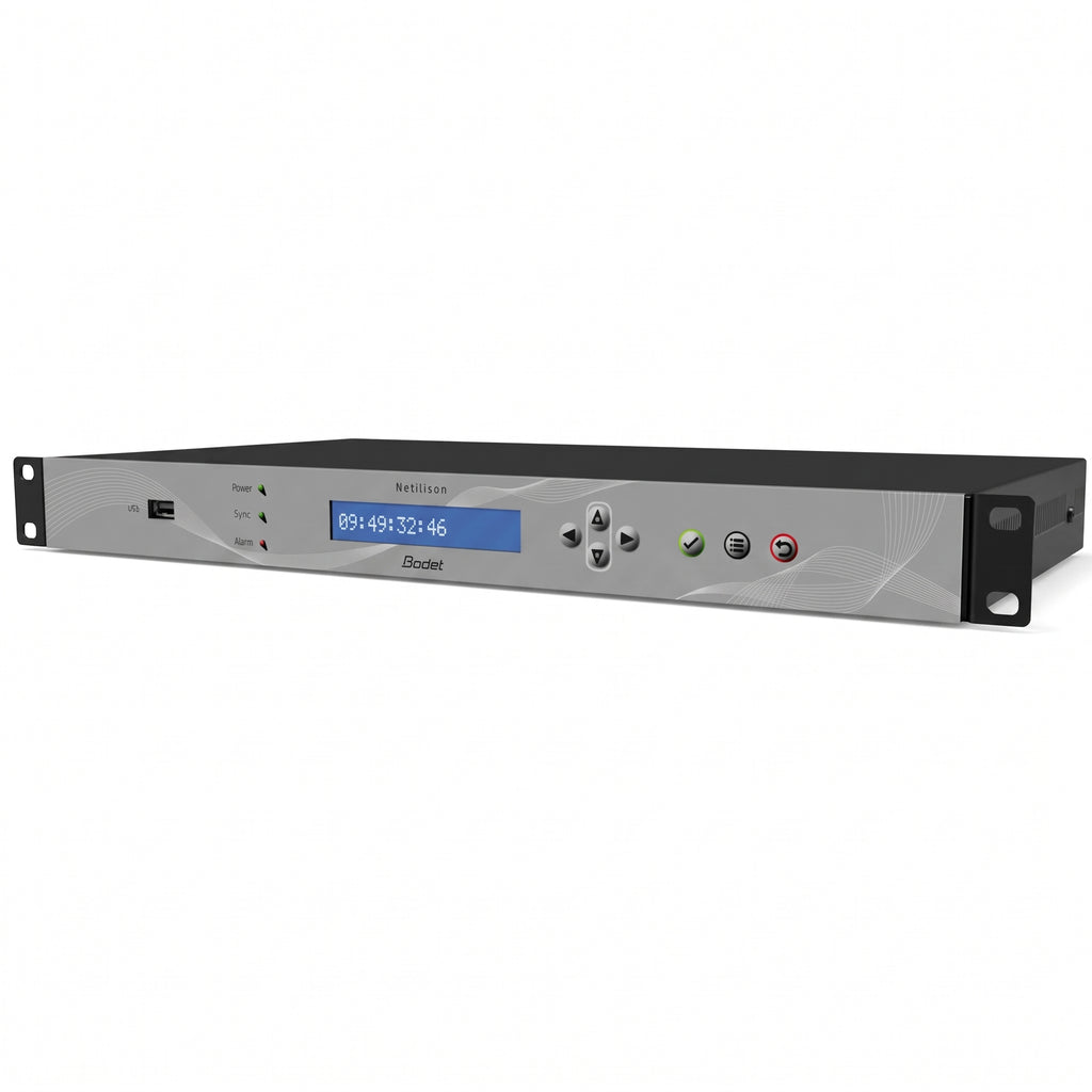 Bodet Netsilon 7 Stratum 1 NTP Time Server Bundle (NTP Server, GPS Antenna, 20 m Cable, Surge Protector)