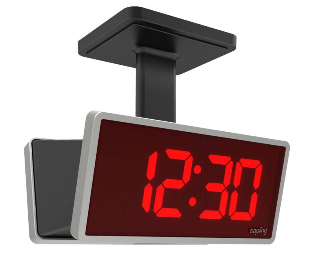 Sapling Wi-Fi Synchronized 4 Digit Digital Clock, Red LED (2.5 or 4.0 inch)